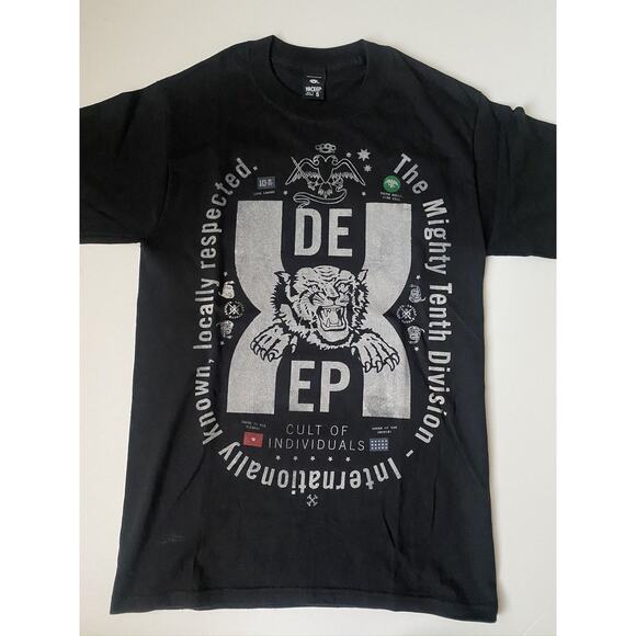 10 Deep logo tee Streetwear 2000s Retro Vintage - Picture 1 of 1